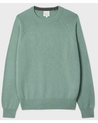 Paul Smith - Sage Cashmere Crew Neck Sweater - Lyst