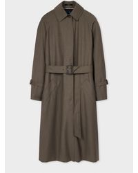 Paul Smith - Melange Belted Storm System Mac - Lyst