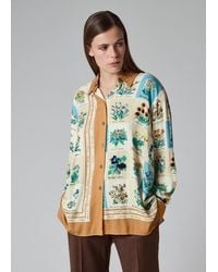 Paul Smith - 'Floral Scarf' Print Shirt - Lyst