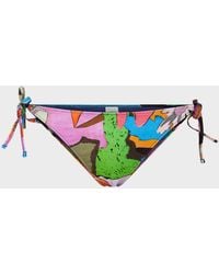 Paul Smith - 'River Collage' Bikini Bottoms - Lyst