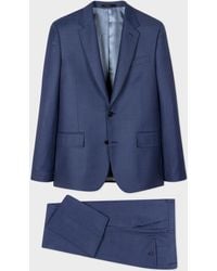 Paul Smith - The Soho - Tailored-fit Blue Birdseye Wool Suit - Lyst