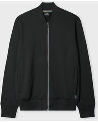 Paul Smith - 'Sports Stripe' Jersey Bomber Jacket - Lyst
