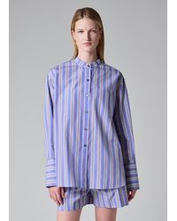 Paul Smith - Light Bengal Stripe Grandad Shirt - Lyst
