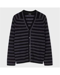 Paul Smith - Wool-Mohair Stripe Cardigan - Lyst