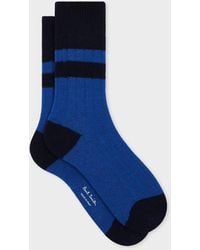 Paul Smith - And Ribbed Colour Block Socks - Lyst