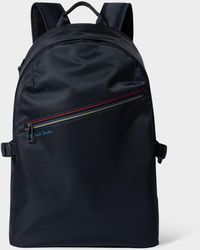 PS by Paul Smith - Navy 'sports Stripe' Nylon Backpack Blue - Lyst