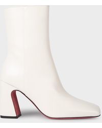 Paul Smith - Leather Off-white 'agnes' Ankle Boots - Lyst
