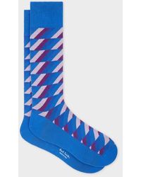 Paul Smith - And Zig Zag Cotton-Blend Socks - Lyst