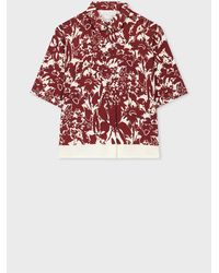 Paul Smith - And Ecru 'Avant Garden' Short-Sleeve Shirt - Lyst