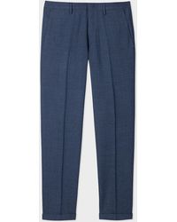 Paul Smith - Slim-fit Slate Blue Wool Trousers - Lyst