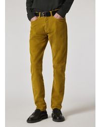 Paul Smith - Tapered-Fit Corduroy Trousers - Lyst