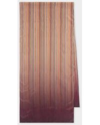 Paul Smith - Women's Ombre 'signature Stripe' Silk Scarf - Lyst