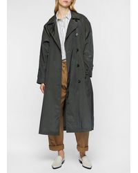 Paul Smith Khaki Double-breasted Cotton-blend Trench Coat - Multicolour