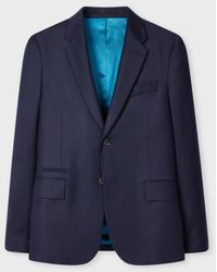 Paul Smith - Tailored-Fit Overdyed Wool-Cashmere Flannel Blazer - Lyst