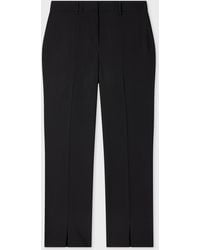 Paul Smith - Wool Hopsack Tailored Trousers - Lyst