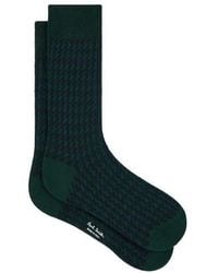 Paul Smith - Dark Houndstooth Socks - Lyst