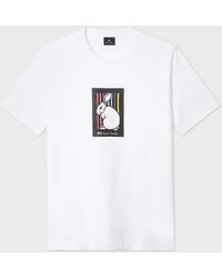 Paul Smith - Cotton 'Rabbit Stripe' Print T-Shirt - Lyst