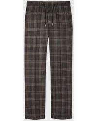 Paul Smith - And Check Silk-Wool Drawstring Trousers - Lyst