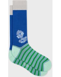 Paul Smith - Floral Stripe Socks - Lyst