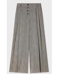 Paul Smith - Herringbone Wide-Leg Pleated Trousers - Lyst