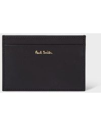 Paul Smith - 'Signature Stripe' Leather Card Holder - Lyst