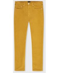 Paul Smith - Tapered-Fit Mustard Corduroy Trousers - Lyst