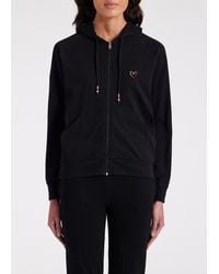 Paul Smith - Cotton 'Swirl Heart' Zip Up Lounge Hoodie - Lyst