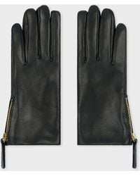 Paul Smith - Leather Zip Gloves - Lyst
