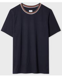 Paul Smith - 'Signature Stripe' Crew Neck T-Shirt - Lyst