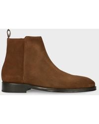 Paul Smith - Tan Suede 'Bronson' Boots - Lyst