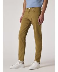 Paul Smith - Tapered-Fit Garment-Dyed Organic Cotton-Stretch Jeans - Lyst