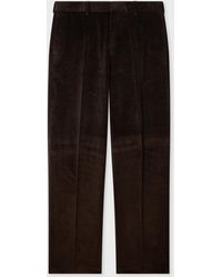 Paul Smith - Relaxed-Fit Dark Corduroy Trousers - Lyst