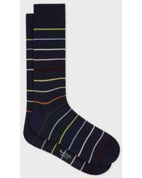 Paul Smith - Cotton-Blend Block 'Signature Stripe' Socks - Lyst