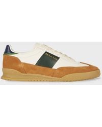 Paul Smith - Ecru 'Dover' Leather Panel Trainers - Lyst