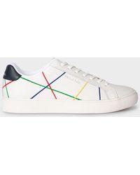 Paul Smith - Mens Shoe Rex White Multi Abstract - Lyst