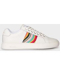 Paul Smith - White 'lapin' Sneakers With 'swirl' - Lyst