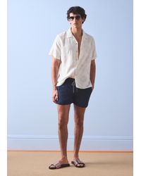 Paul Smith - Ecru 'Zine Floral' Fil Coupe Shirt - Lyst