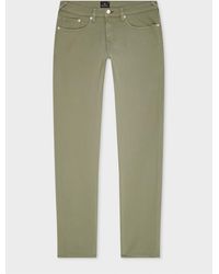 Paul Smith - Tapered-Fit Washed Garment-Dyed Organic Cotton-Stretch Jeans - Lyst