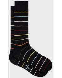 Paul Smith - Cotton-Blend Block 'Signature Stripe' Socks - Lyst