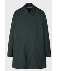 Paul Smith - Dark Melange 'Storm System' Wool Mac With Detachable Gilet - Lyst