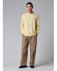 Paul Smith - Pale Organic Cotton Zebra Logo Sweatshirt - Lyst