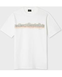 Paul Smith - 'Desert Stripe' Print T-Shirt - Lyst