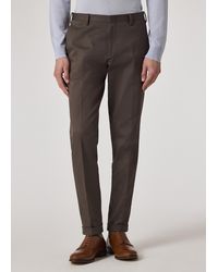 Paul Smith - Slim-Fit Dark Cotton-Stretch Chinos - Lyst