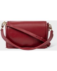 Paul Smith - Maroon Padded Leather Shoulder Bag Red - Lyst