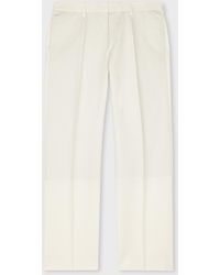 Paul Smith - Cotton-Linen Twill Trousers - Lyst