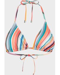 Paul Smith - 'swirl' Triangle Bikini Top Multicolour - Lyst
