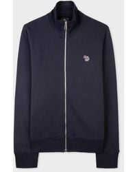 Paul Smith - Cotton Zebra Logo Zip Sweatshirt - Lyst