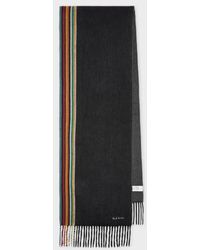 Paul Smith - 'Signature Stripe' Edge Cashmere Scarf - Lyst