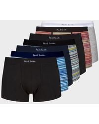 Paul Smith - 'Signature Stripe' Organic Cotton Mixed Boxer Briefs Seven Pack - Lyst