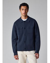 Paul Smith - Merino-Cotton Patch-Pocket Cardigan - Lyst